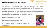 Eine weiÃ-gelbe Karte mit Text und Flaschen FlÃ¼ssigkeit