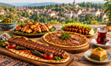 TÃ¼rkische SpezialitÃ¤ten auf einem Tisch