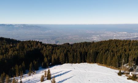 Blick von Seewarte bis zum Bodensee mit Schnee Blick von Seewarte bis zum Bodensee mit Schnee