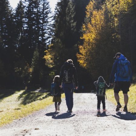 Familie wandert, Pfänder Familie wandert, Pfänder