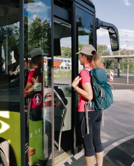 Wandern mit dem Bus