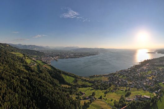 Blick auf Bodensee und Bodensee-Vorarlberg Region