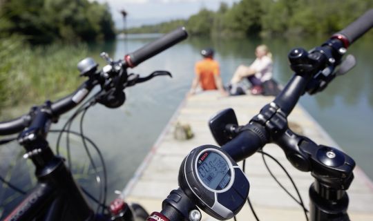E-Bike am Alten Rhein E-Bike am Alten Rhein