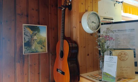 Gitarre im Berghaus Mattajoch