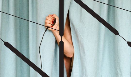 Martina Stapf self in curtain aus der Serie _no title (self with.) 2021 Bildrecht Wien 2026.jpg Martina Stapf self in curtain aus der Serie _no title (self with.) 2021 Bildrecht Wien 2026.jpg