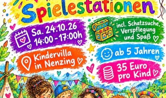 Ein Plakat mit Cartoon-Kindern, die im Gras spielen Ein Plakat mit Cartoon-Kindern, die im Gras spielen
