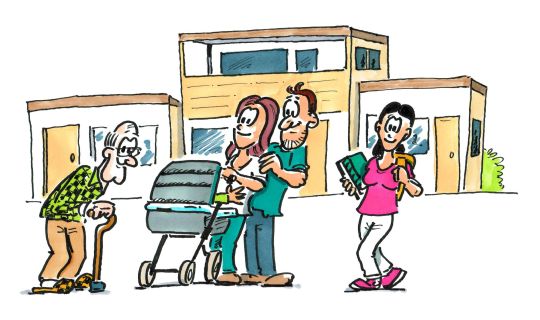 Sujet Lebensabschnittsgerecht Neue Nachbarschaft