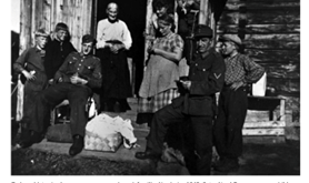 Deutsche Soldaten mit norwegischer Familie. Nordreisa 1942. Deutsche Soldaten mit norwegischer Familie. Nordreisa 1942.