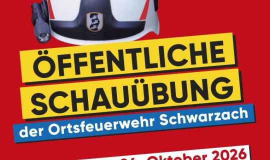 Ein Plakat mit Helm und Text