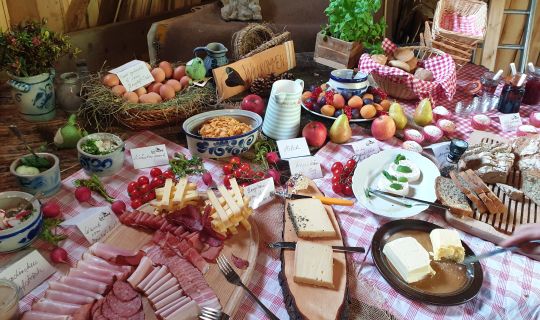 Bergfrühstück Haldenalpe Damüls Bergfrühstück Haldenalpe Damüls