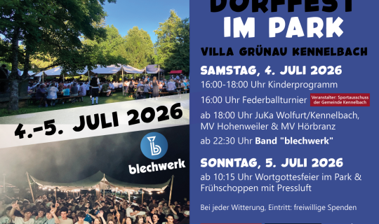 Ein Plakat mit einer Menschenmenge vor Zelten Ein Plakat mit einer Menschenmenge vor Zelten