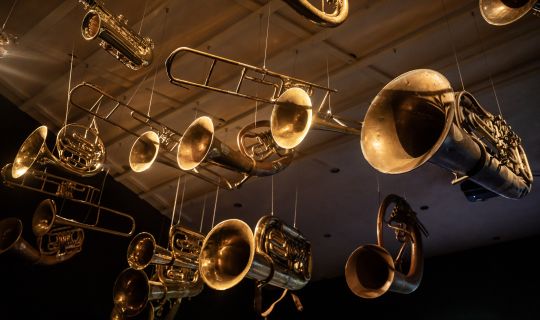Ausstellungsansicht tuten und blasen Ausstellungsansicht tuten und blasen