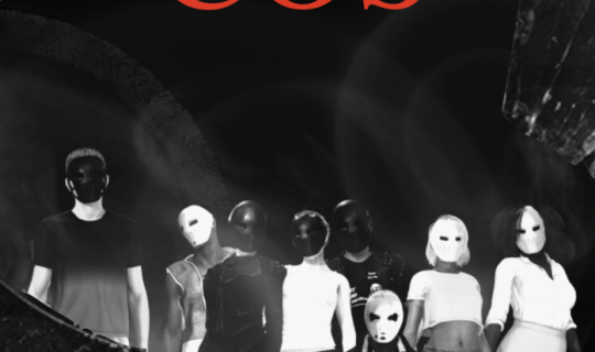 Eine Gruppe von Menschen mit Masken