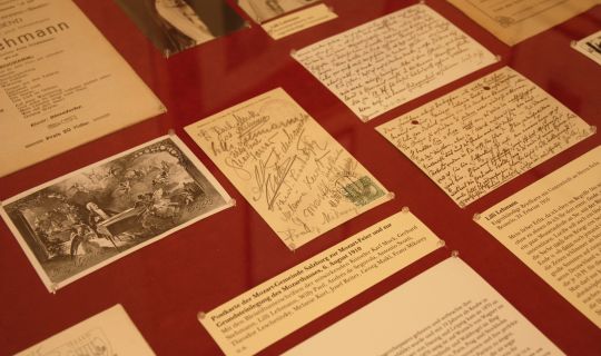 Vitrine im Nibelungen-Museum Vitrine im Nibelungen-Museum