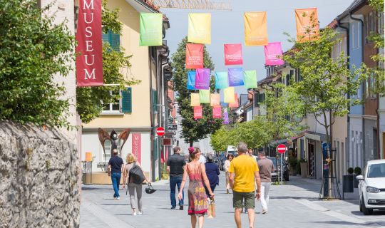 230714StadtinstallationMut_CRwalser_003 Fahnen "Mut fÃ¼r morgen"
