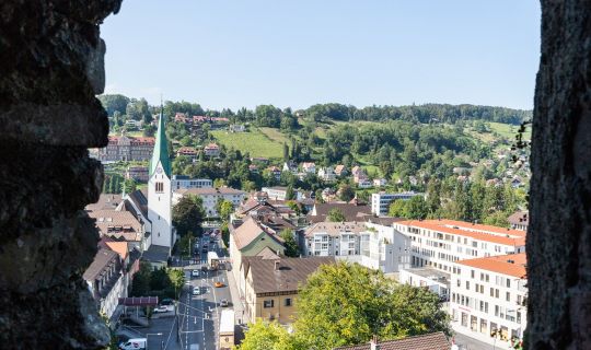 Blick Schattenburg auf Feldkirch Blick Schattenburg auf Feldkirch