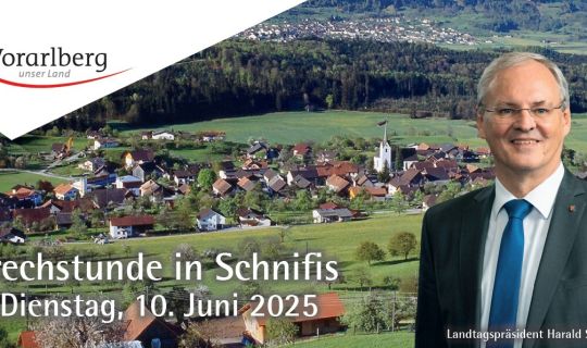 Sonderegger Harald Sprechstunde in Schnifis Sonderegger Harald Sprechstunde in Schnifis