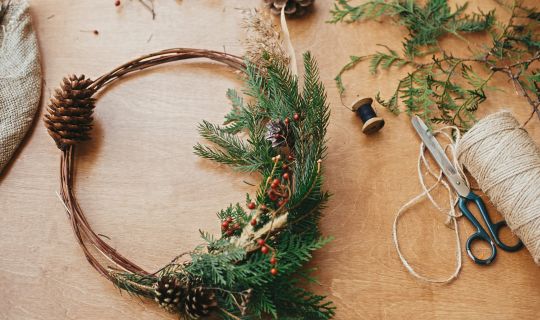 Adventkranzbinden Adventkranzbinden