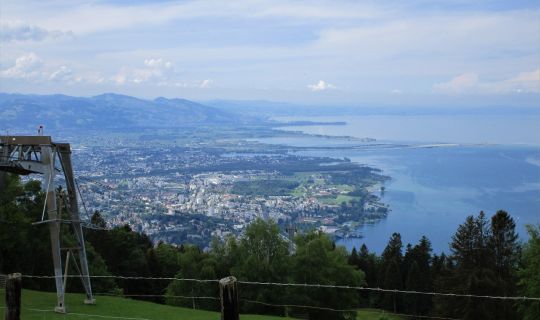 Erich Zucalli - www.guideservice.at Erst mal die traumhafte Aussicht auf den Bodensee genießen