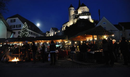 Abendstimmung Adventmarkt