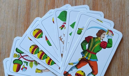 Eine gute Hand Jasskarten Eine gute Hand Jasskarten
