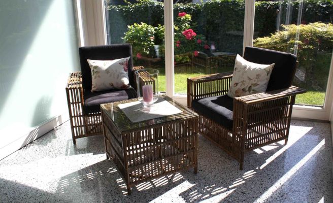 Ferienwohnung Ingeborg, Hard, Wintergarten