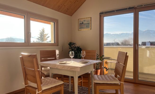 Apartment Vinomna Rankweil, Esszimmer
