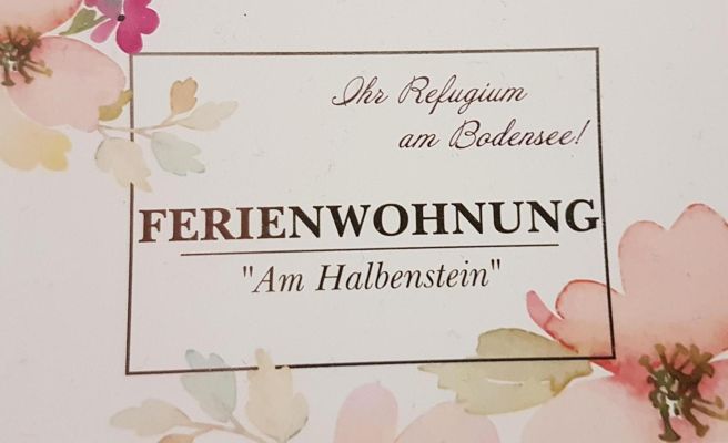 F E R I E N W O H N U N G "Am Halbenstein" F E R I E N W O H N U N G "Am Halbenstein"