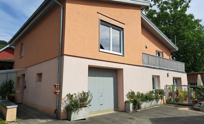 Haus MaPe_HÃ¶rbranz_AuÃenansicht Einfamilienhaus von der StraÃe