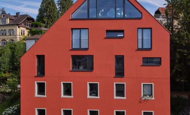 Rotes Haus Bregenz Garten Wohnung