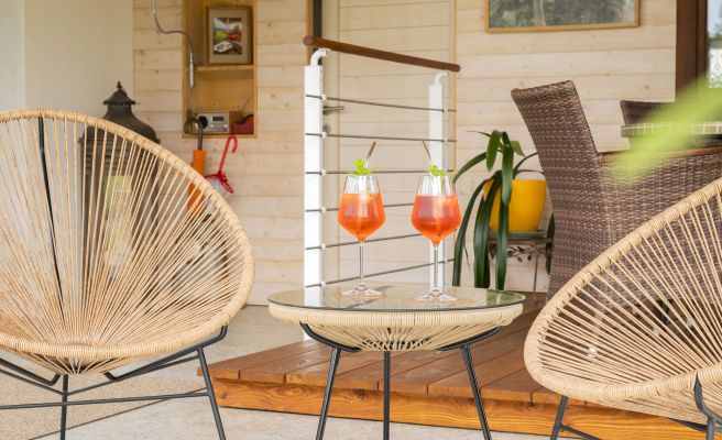 Ferienwohnung Helgis Heimat Lochau, Garten 2