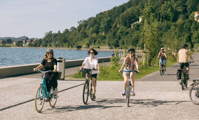 Radfahren Bregenz Bodensee Pipeline