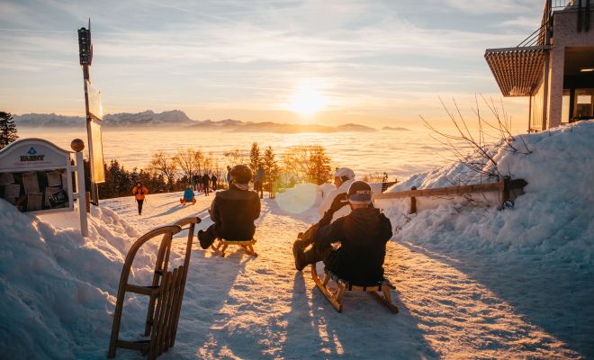 Sonnenuntergang Pfänder Rodel Sonnenuntergang Pfänder Rodel