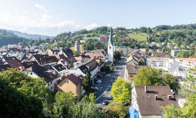 Blick Schattenburg auf Feldkirch(c) Lucas Tiefenthaler - Vorarlberg Tourismus