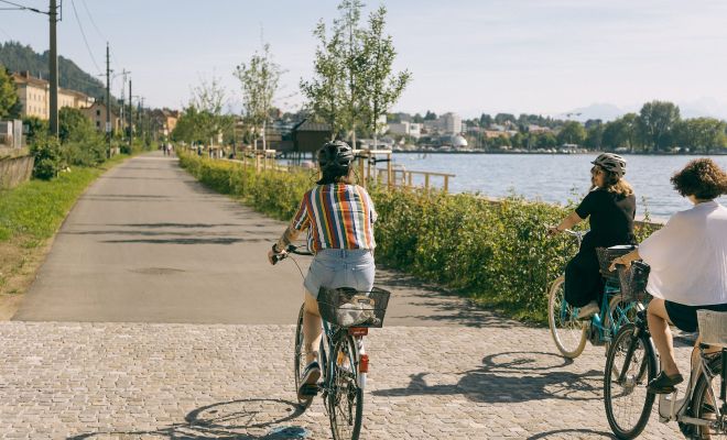 Radfahren Bregenz Bodensee Pipeline
