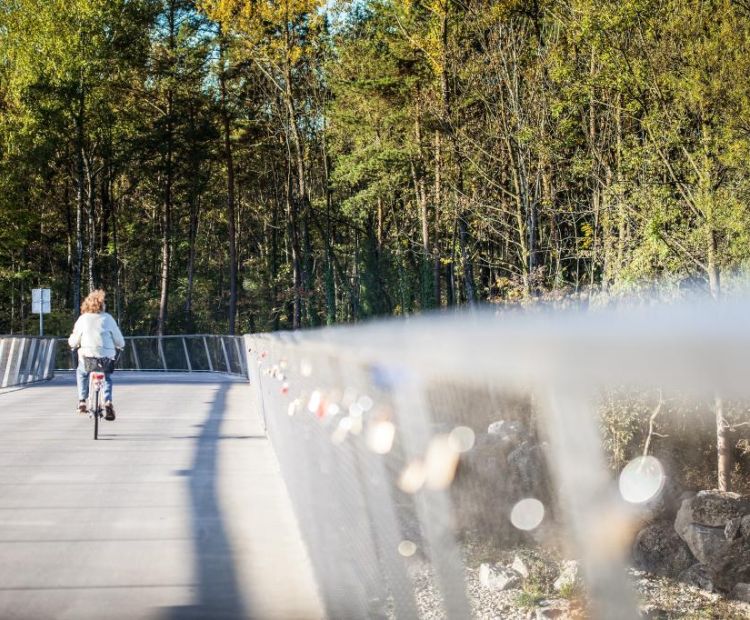 Petra Rainer - Bodensee-Vorarlberg Tourismus Radbrücke Bregenz-Hard