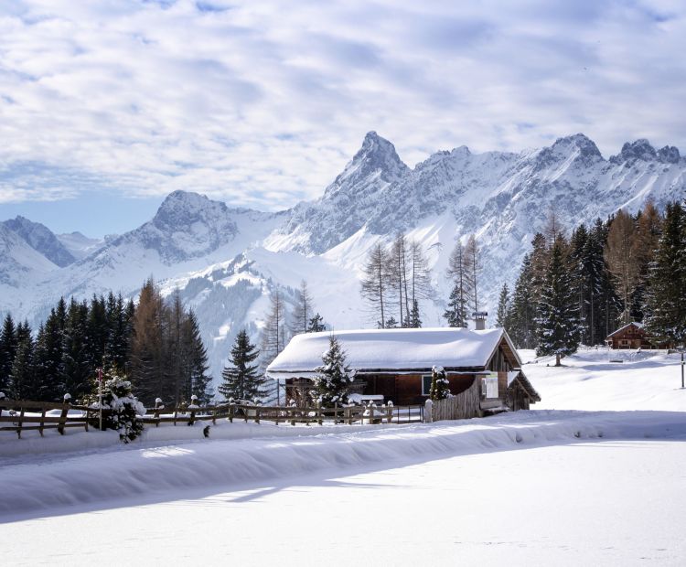 Fritzensee mit Blick auf die Zimba Fritzensee mit Blick auf die Zimba