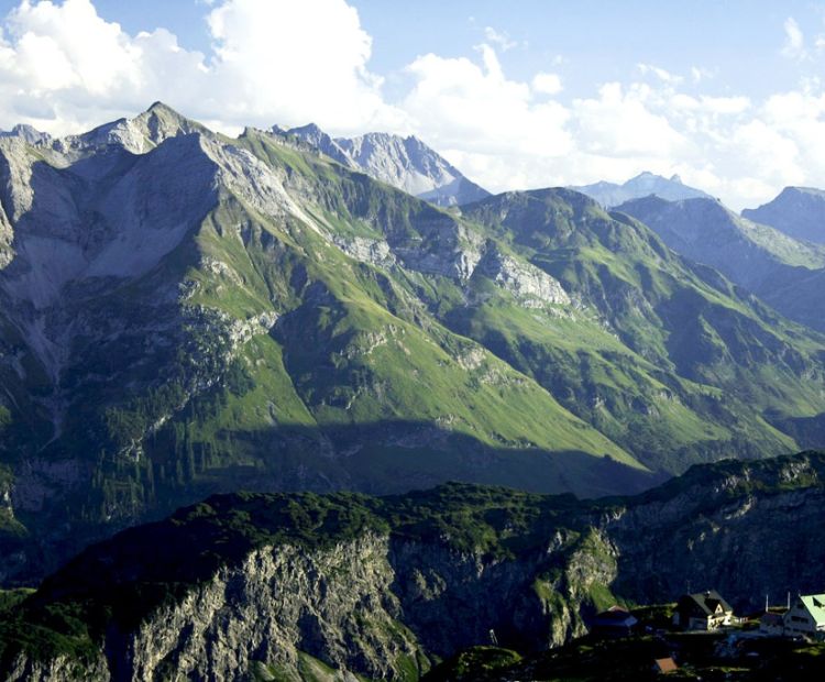 Bergpanorama um die Mindelheimer Hütte Bergpanorama um die Mindelheimer Hütte