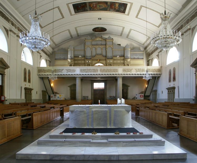 Kirche St. Martin Dornbirn, Behmann Orgel (c) Friedrich BÃ¶hringer, commons.wikimedia.org