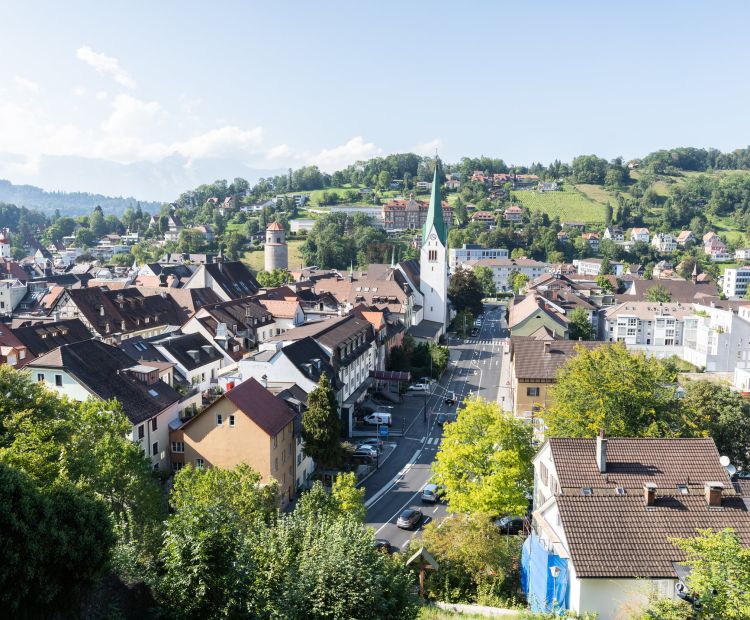 Blick Schattenburg auf Feldkirch(c) Lucas Tiefenthaler - Vorarlberg Tourismus Blick Schattenburg auf Feldkirch(c) Lucas Tiefenthaler - Vorarlberg Tourismus