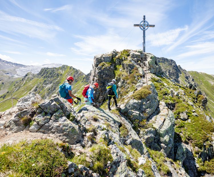 Gipfel VAUDE Klettersteig Gargellner Köpfe Gipfel VAUDE Klettersteig Gargellner Köpfe
