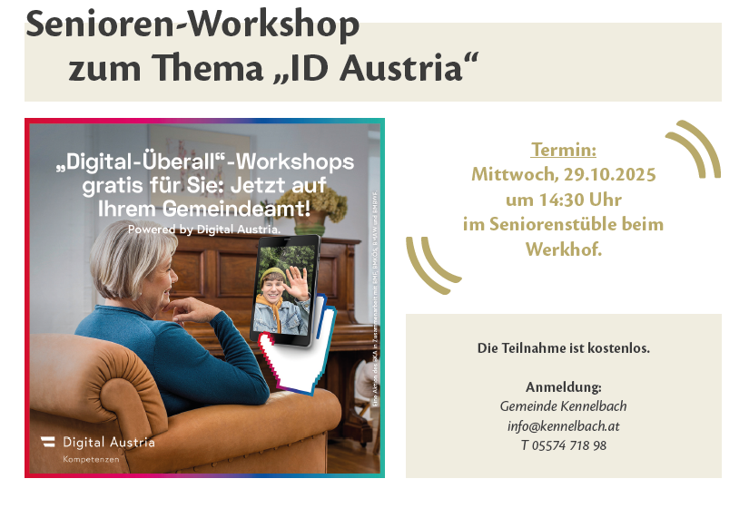 Senioren-Workshop ID Austria Senioren-Workshop ID Austria