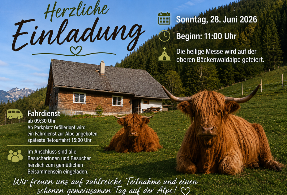 Obere BÃ¤ckenwaldalpe der Agrargemeinschaft Rankweil