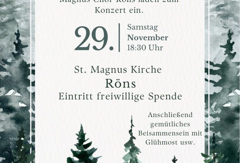 Konzert Magnus Chor und Röser Sümpfoniker Konzert Magnus Chor und Röser Sümpfoniker
