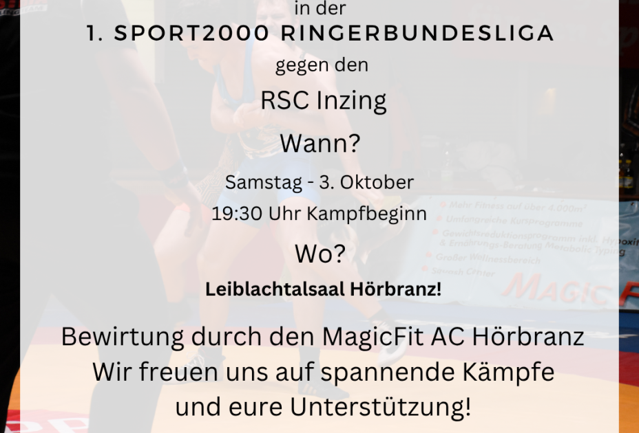 Bundesligakampf gegen den RSC Inzing Bundesligakampf gegen den RSC Inzing