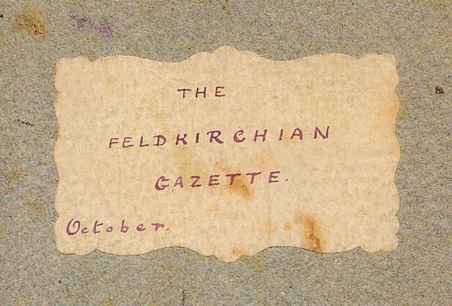 Philipp Schöbi präsentiert: Arthur Conan Doyles „The Feldkirchian Gazette“ 2025_Saumarkt_Philipp-Schöbi_The-Feldkirchian-Gazette-1-Ausschnitt-Frontseite.jpg
