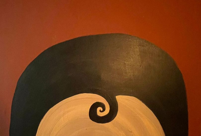 ein GemÃ¤lde des Gesichts einer Person