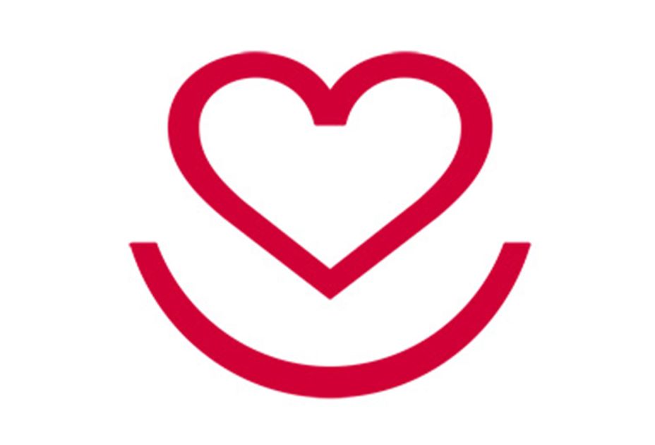 Ein rotes Herz und ein Lächeln Ein rotes Herz und ein Lächeln