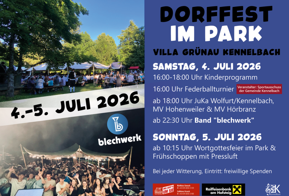 Ein Plakat mit einer Menschenmenge vor Zelten Ein Plakat mit einer Menschenmenge vor Zelten