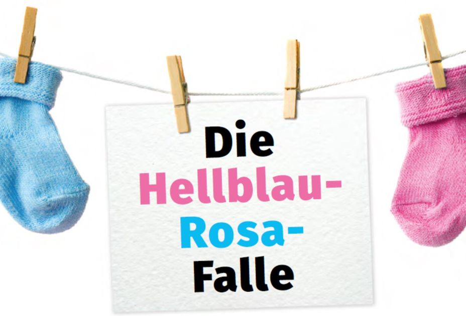 Bild mit blau und roten Babysocken Bild mit blau und roten Babysocken
